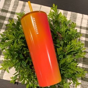 🍋🧡 NEW Starbucks Lemon Prism Spray Stainless Steel Cold Cup- 24Oz🧡🍋